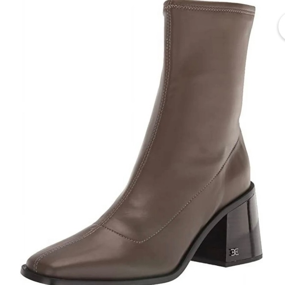 Sam Edelman Wells Olive Taupe Ankle Boots - Picture 1 of 9